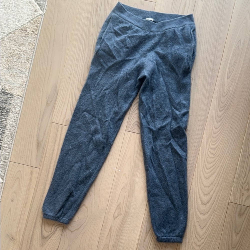 NAADAM cashmere slate blue joggers